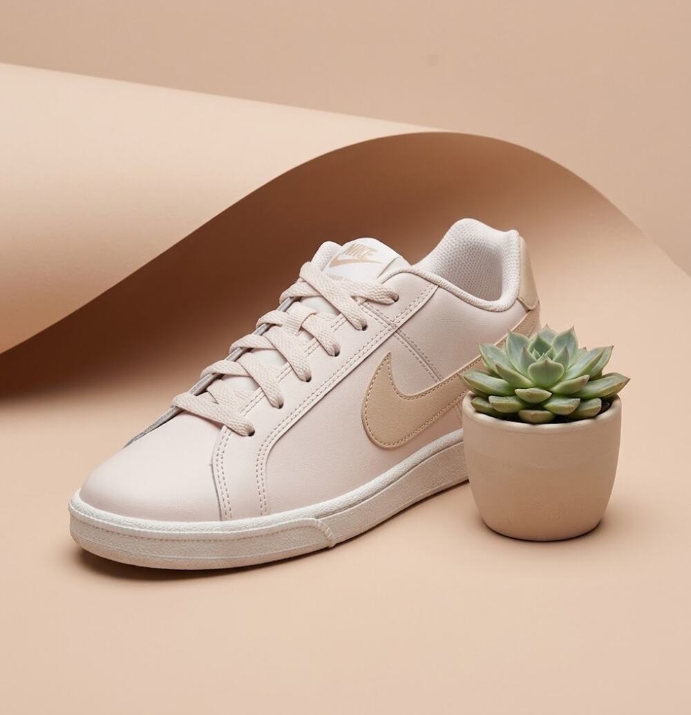 USED Nike Women's 749867 Trainers, Barely Rose Fossil Stone White, 8.5
